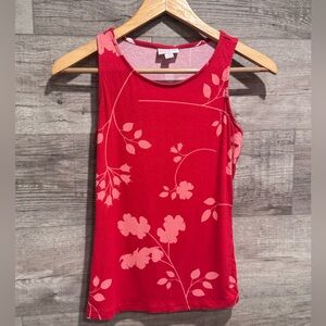 LulaRoe Jules Floral Red Tank